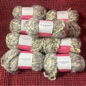 Isaac Mizrahi Yarns Central Park Wool Blend 9 Skeins 495 Super Bulky 6 Lot 3315
